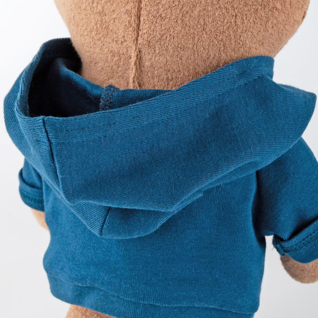 Knuffelbeer Cuddly Friend Mister O'Lui Blue Hoodie - 34 cm - Knuffelberen Sigikid - In den Olifant
