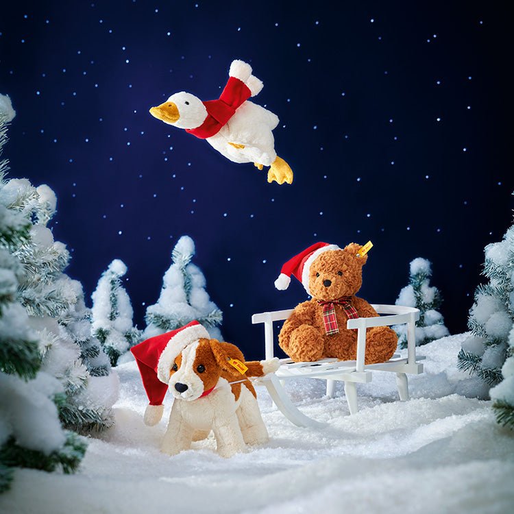 Knuffelbeer Jimmy Teddy bear Christmas - 30 cm - Knuffelberen Steiff - In den Olifant