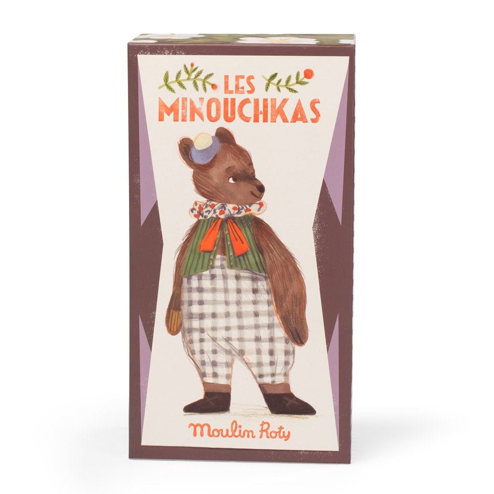 Knuffelbeertje Baba de grote beer - Les Minouchkas - Knuffelberen Moulin Roty - In den Olifant