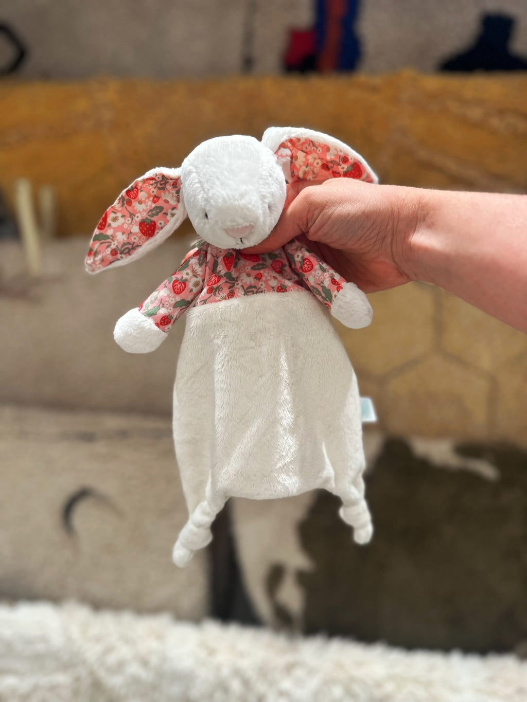 Knuffeldoekje Blossom Cream Bunny Berry Comforter - Knuffeldoekjes Jellycat - In den Olifant