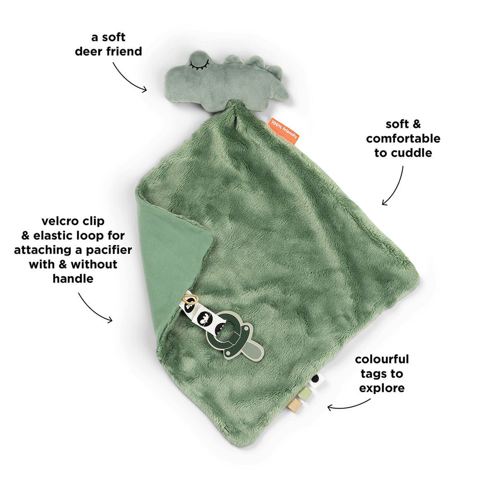 Knuffeldoekje Comfort blanket Croco Green - Knuffeldoekjes Done by Deer - In den Olifant