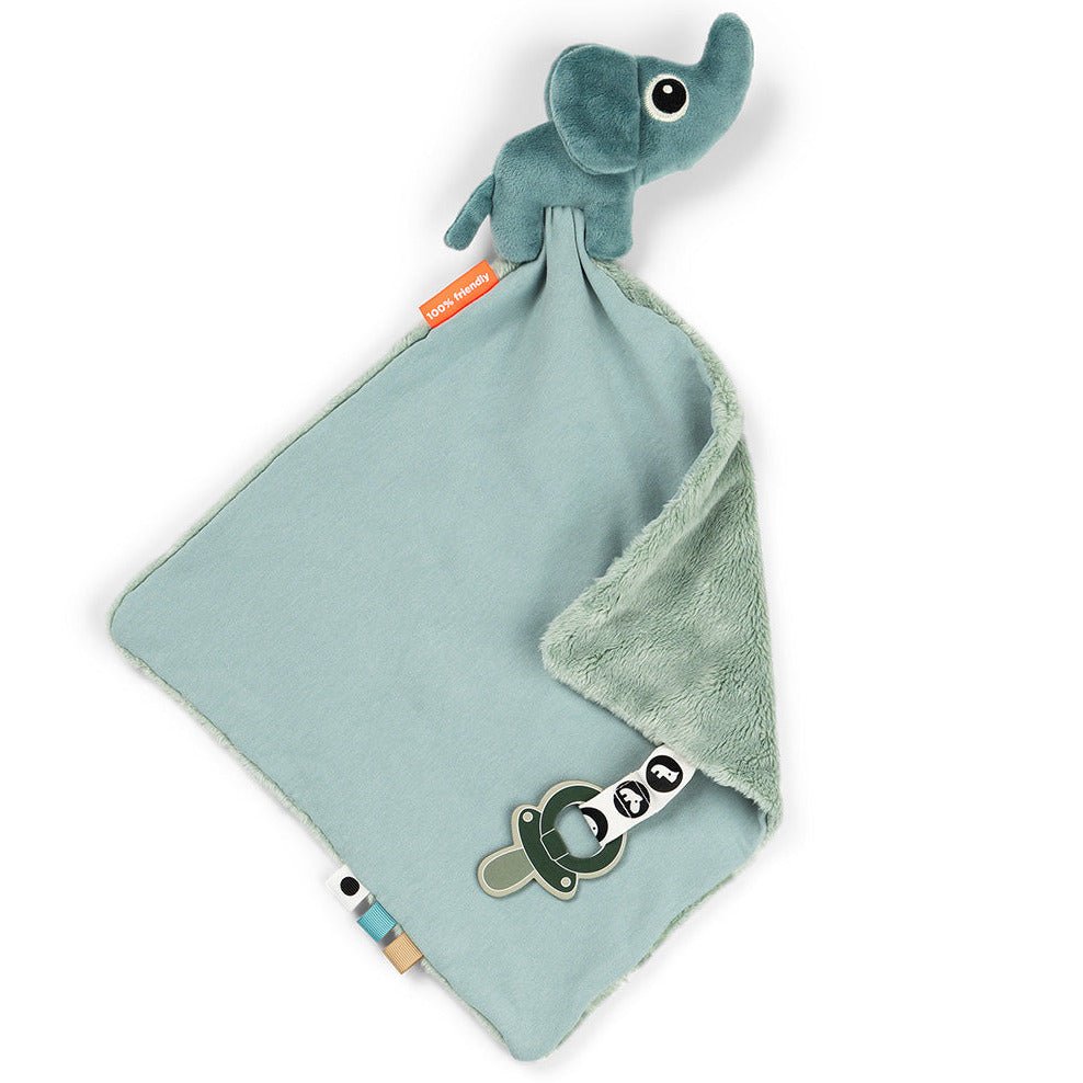 Knuffeldoekje Comfort blanket Elphee Blue - Knuffeldoekjes Done by Deer - In den Olifant