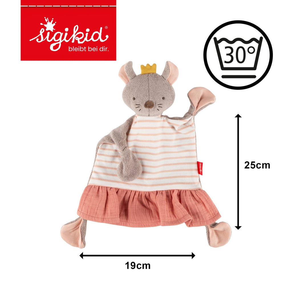 Knuffeldoekje Comforter Mouse - 25 cm - Knuffeldoekjes Sigikid - In den Olifant