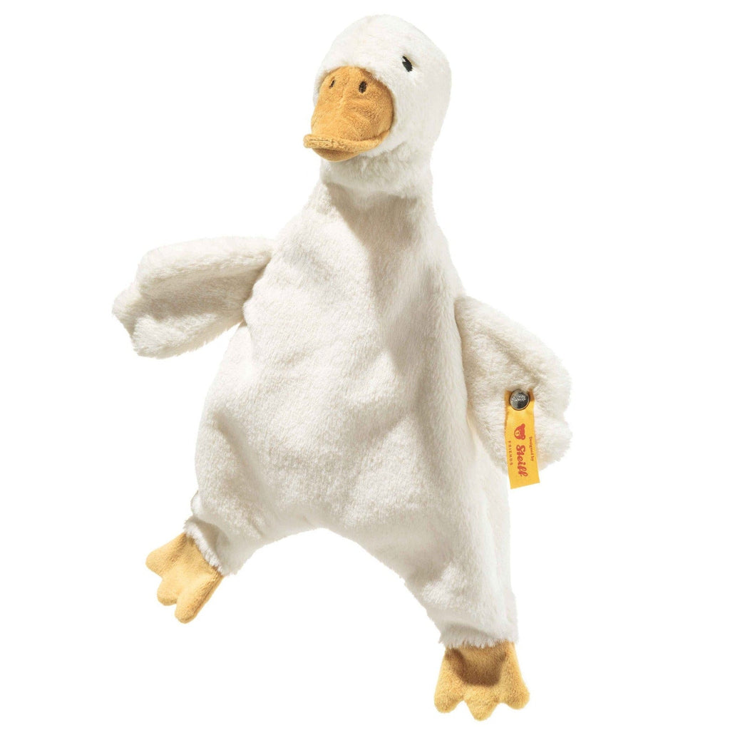 Knuffeldoekje gans Gilda roomwit - 28 cm - Boerderijdieren Steiff - In den Olifant