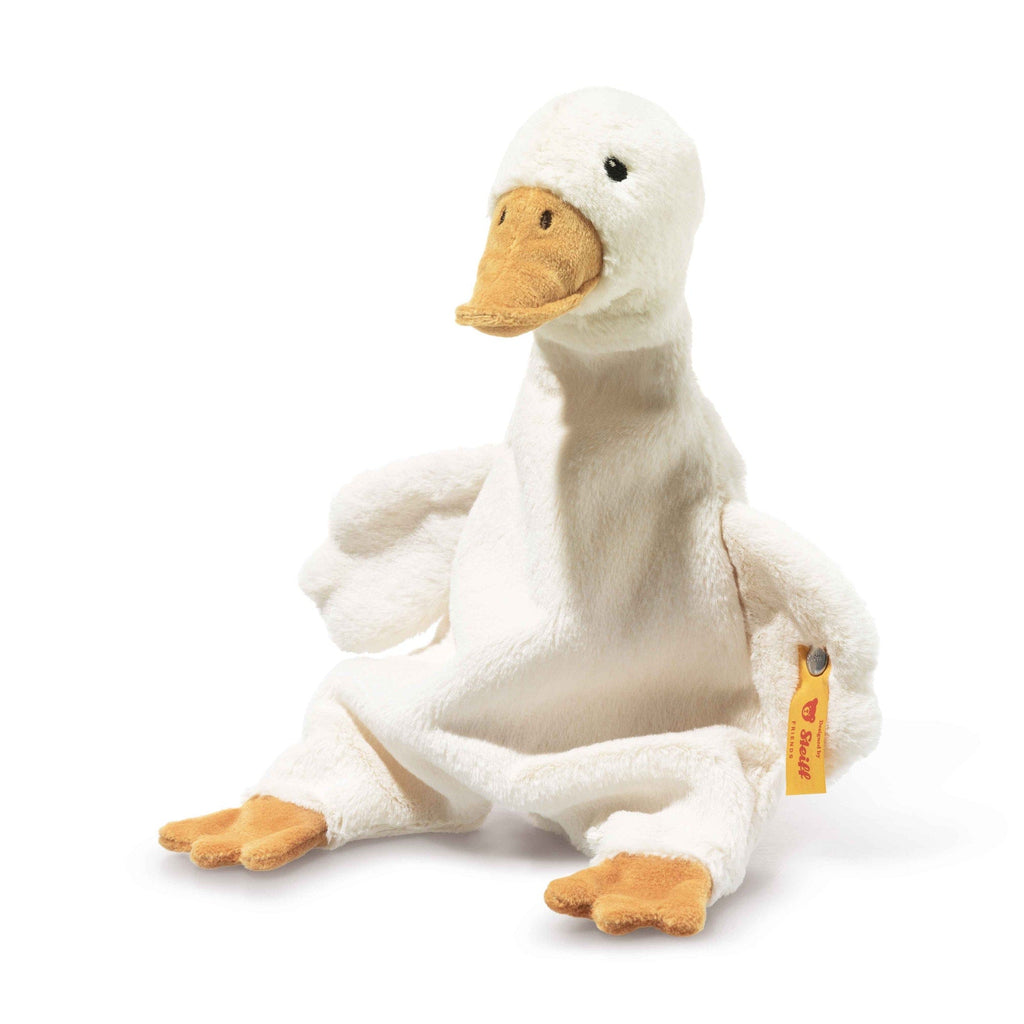 Knuffeldoekje gans Gilda roomwit - 28 cm - Boerderijdieren Steiff - In den Olifant