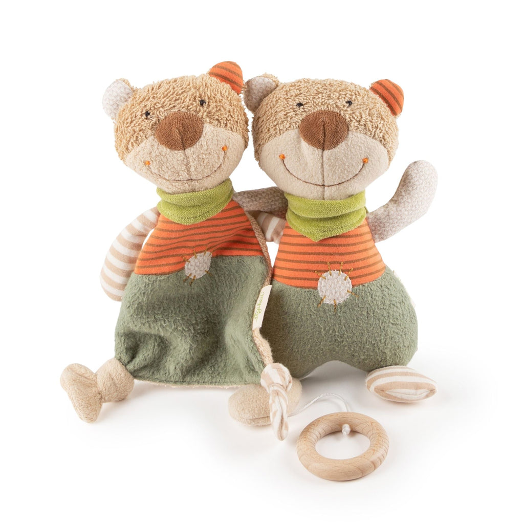 Knuffellapje Baby Blankie Teddy Organic - 24 cm - Knuffeldoekjes Sigikid - In den Olifant