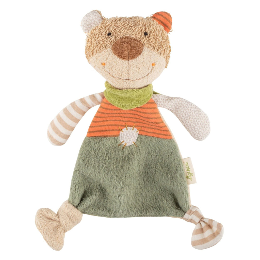 Knuffellapje Baby Blankie Teddy Organic - 24 cm - Knuffeldoekjes Sigikid - In den Olifant