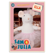 Knuffelmuis Ella - 12 cm - Speelfiguren Sam & Julia - In den Olifant