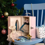 Knuffelmuis + koffer met tutu's La petite école de danse - Speelsets Moulin Roty - In den Olifant