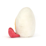 Knuffeltje Amuseables Heart Boiled Egg - 12 cm - Groenten, fruit en ander lekkers Jellycat - In den Olifant