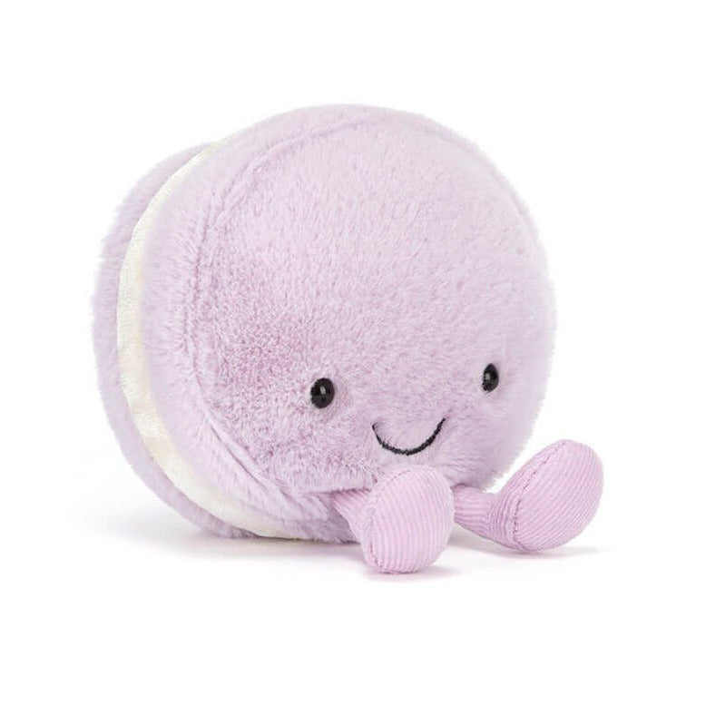 Knuffeltje Amuseables May Macaron Lavender - 12 cm - Onaf Jellycat - In den Olifant