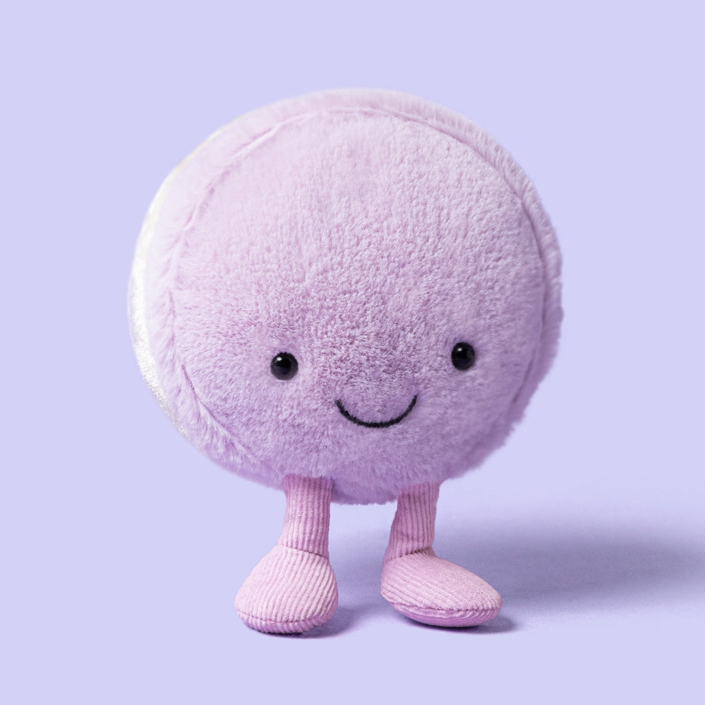 Knuffeltje Amuseables May Macaron Lavender - 12 cm - Onaf Jellycat - In den Olifant
