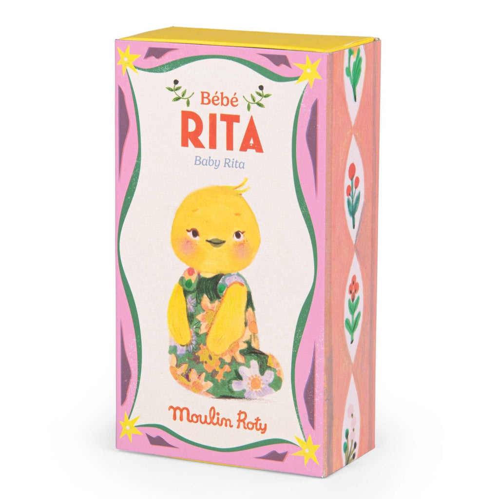 Knuffeltje Baby Rita de eend - Les Minouchkas - Boerderijdieren Moulin Roty - In den Olifant