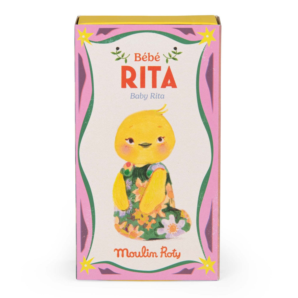 Knuffeltje Baby Rita de eend - Les Minouchkas - Boerderijdieren Moulin Roty - In den Olifant