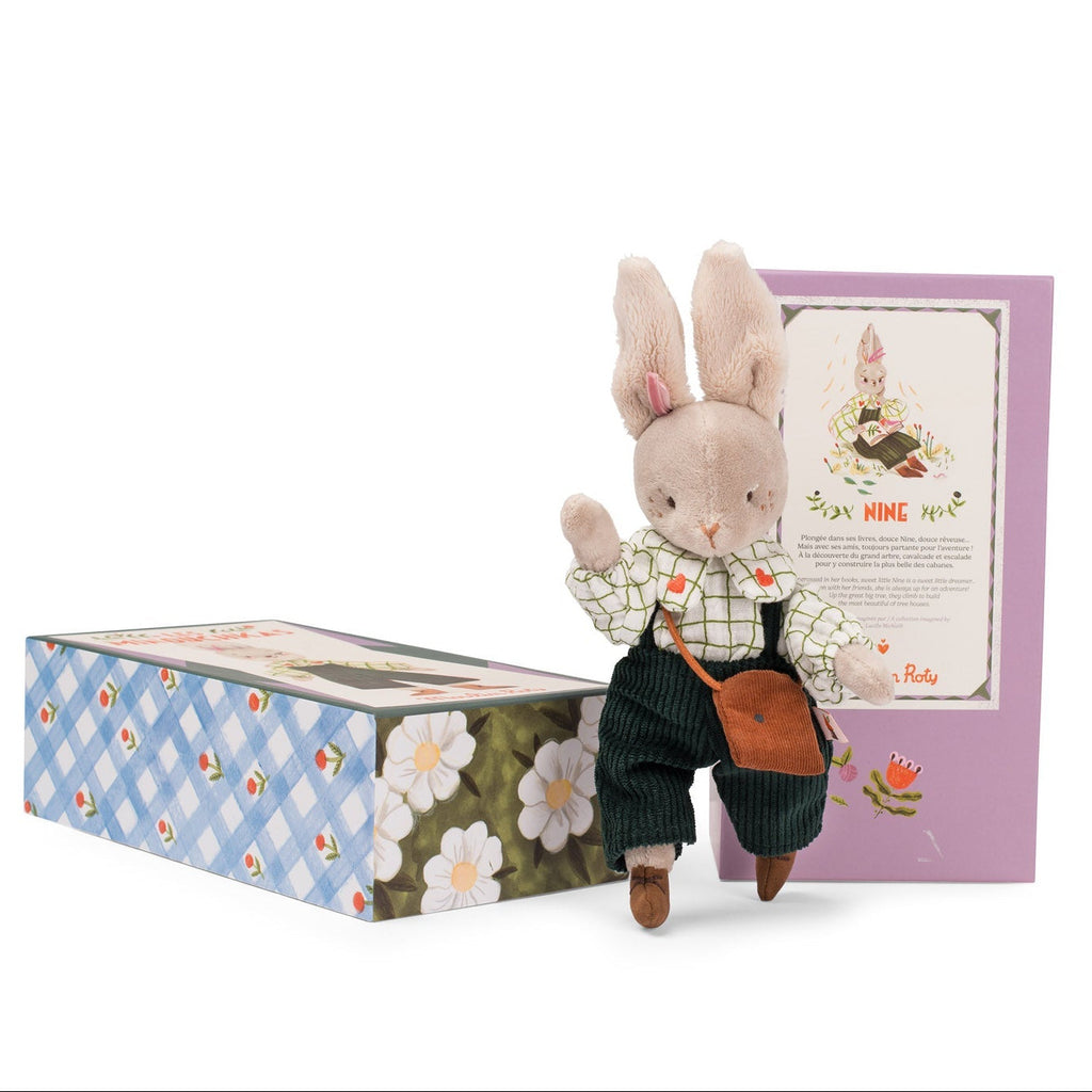 Knuffeltje Nine het konijn Les Minouchkas - Konijnen Moulin Roty - In den Olifant