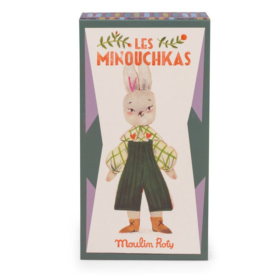 Knuffeltje Nine het konijn Les Minouchkas - Konijnen Moulin Roty - In den Olifant