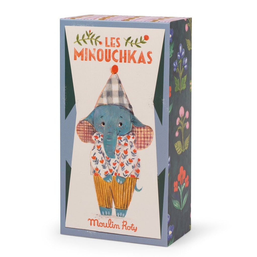 Knuffeltje Pablo de olifant Les Minouchkas - Wilde dieren Moulin Roty - In den Olifant