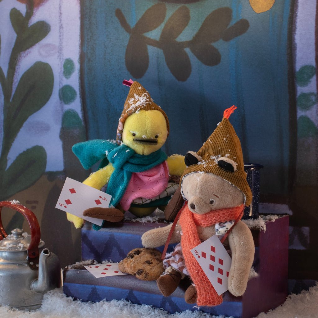 Knuffeltje Rita de eend - Les Minouchkas - Boerderijdieren Moulin Roty - In den Olifant