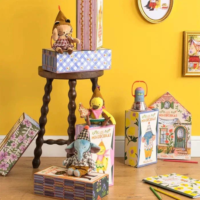 Knuffeltje Rita de eend - Les Minouchkas - Boerderijdieren Moulin Roty - In den Olifant