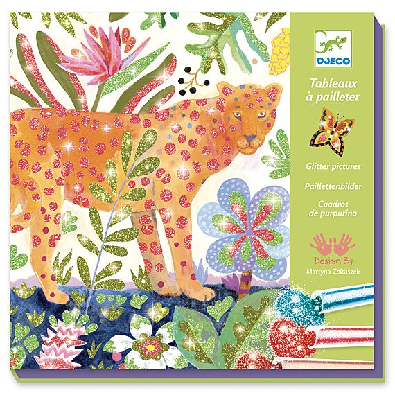 Knutselen - Glitter - Tropisch - Knutselsets Djeco - In den Olifant