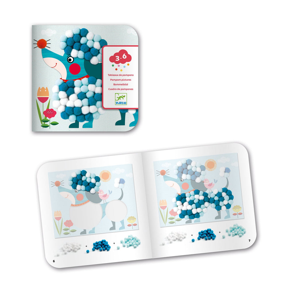 Knutselenset Collages - Hondjes Om Te Aaien - Knutselsets Djeco - In den Olifant