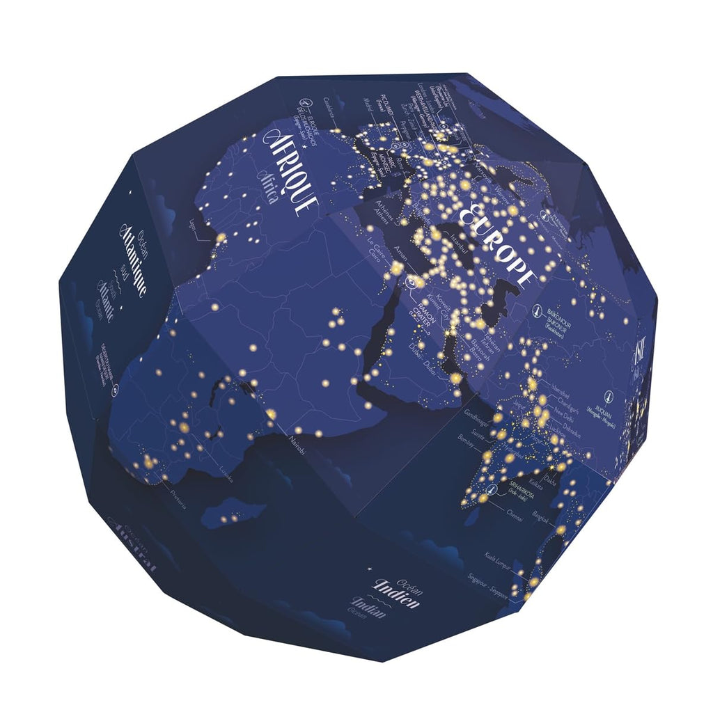 Knutselset 3D puzzel - Earth At Night - Speciale puzzels Poppik - In den Olifant
