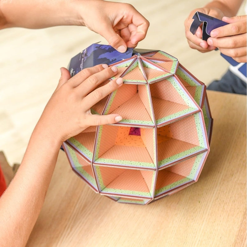 Knutselset 3D puzzel - Earth At Night - Speciale puzzels Poppik - In den Olifant