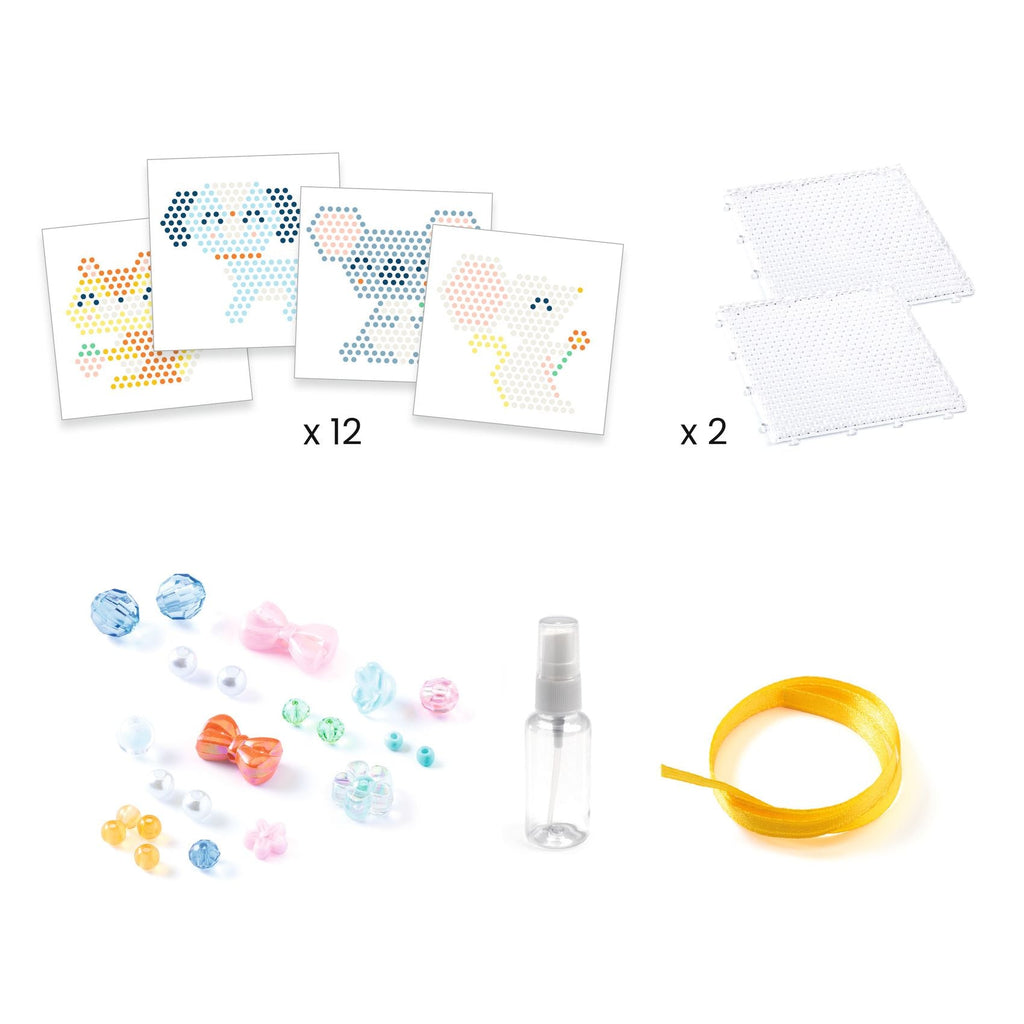 Knutselset Aqua Box - Harige Vriendjes - Knutselsets Djeco - In den Olifant