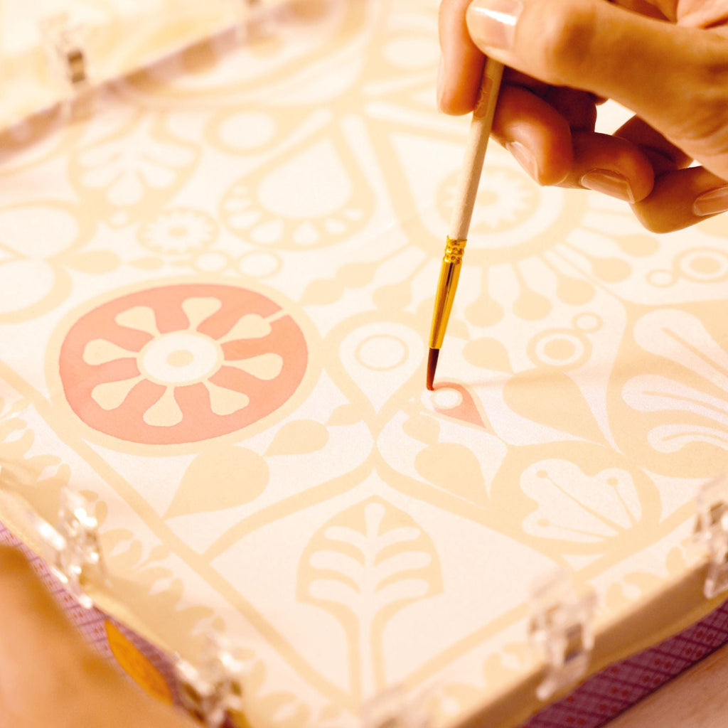 Knutselset Atelier 11 - Schilderen op zijde - Schilderen Djeco - In den Olifant