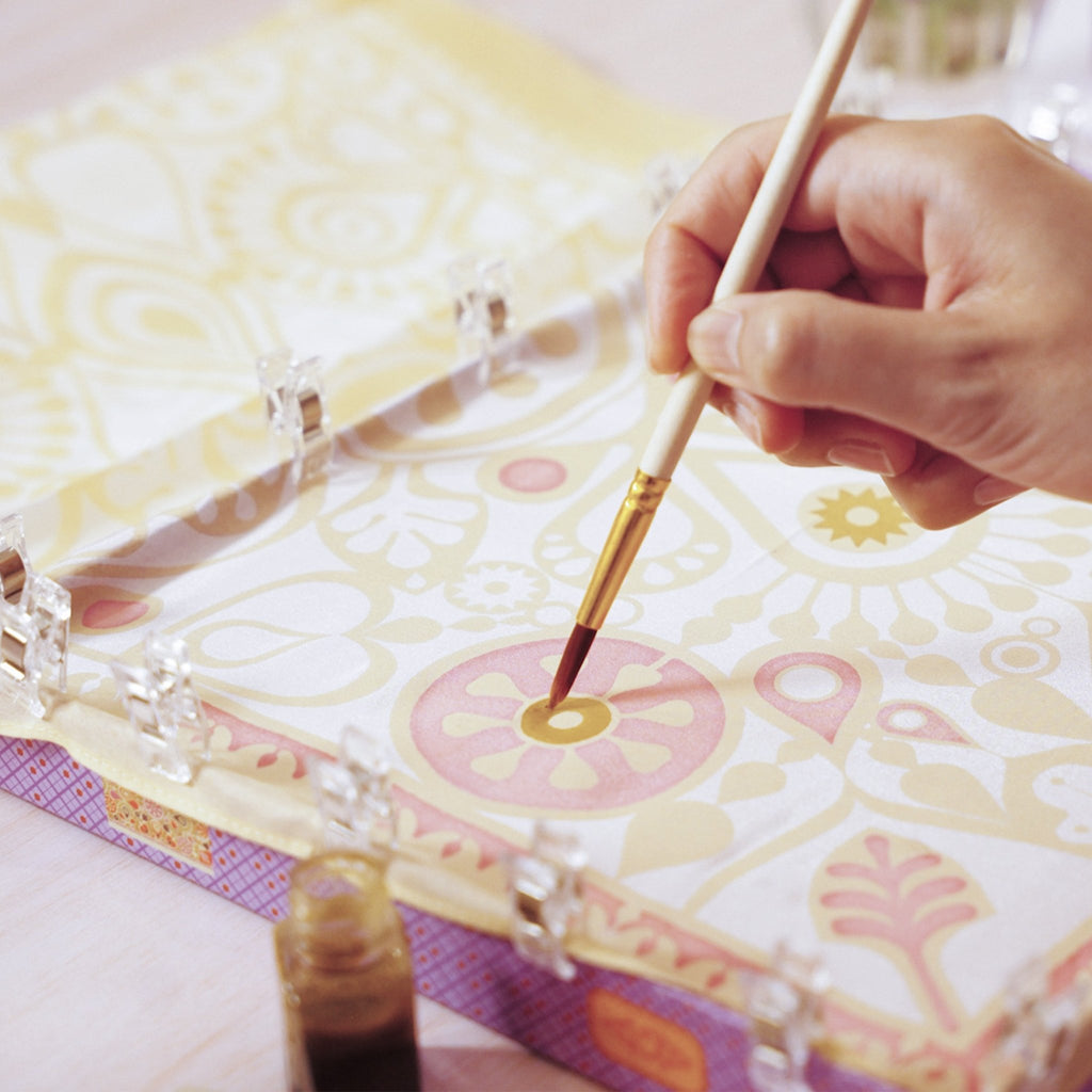 Knutselset Atelier 11 - Schilderen op zijde - Schilderen Djeco - In den Olifant