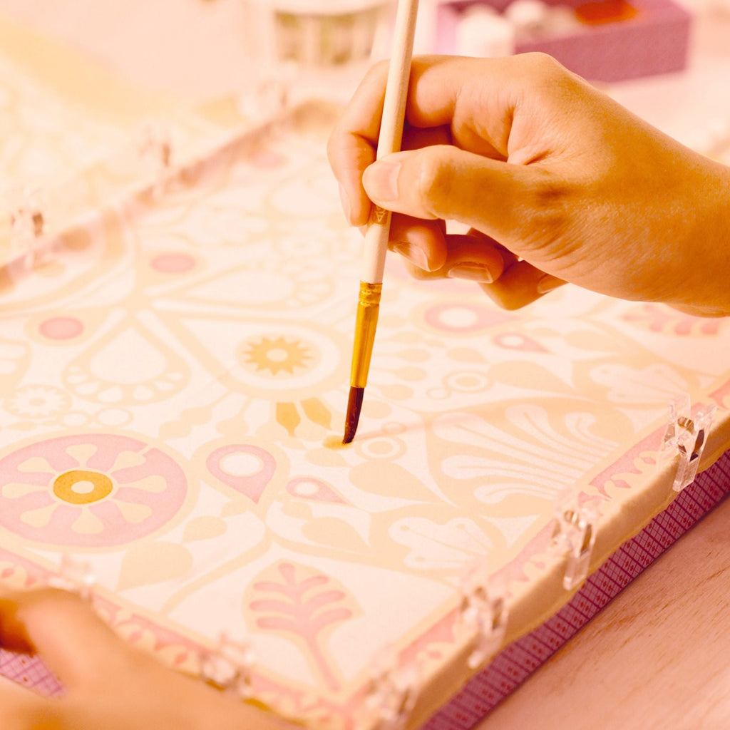 Knutselset Atelier 11 - Schilderen op zijde - Schilderen Djeco - In den Olifant