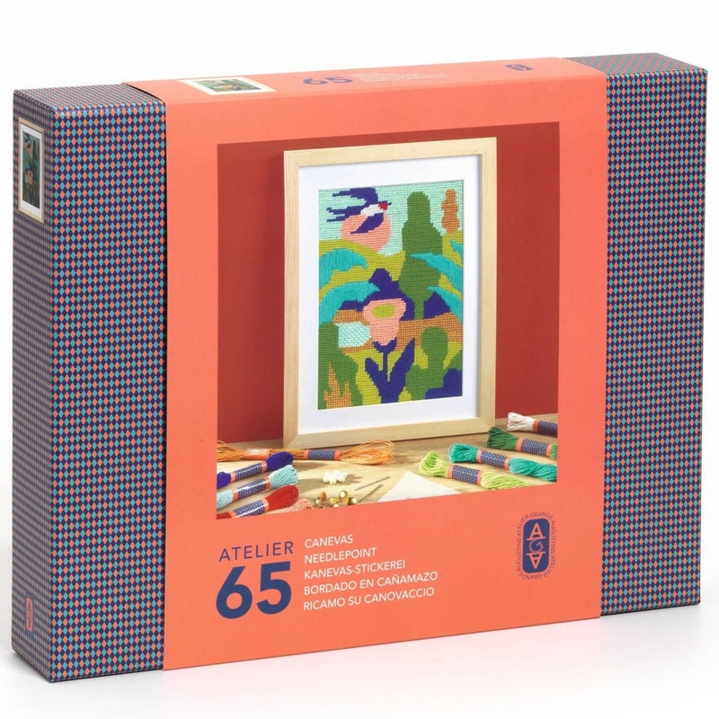 Knutselset Atelier 6 - Canvas Borduren - Knutselsets Djeco - In den Olifant