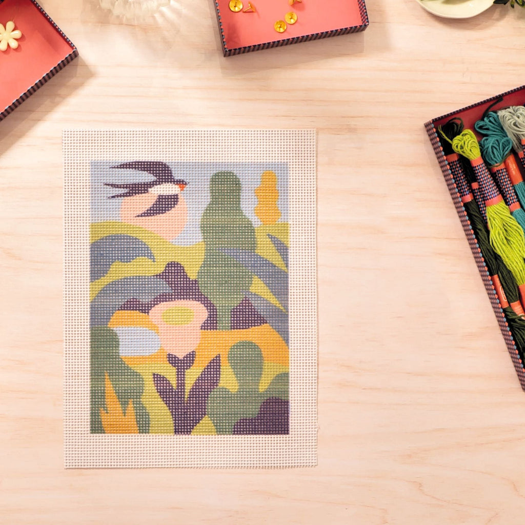 Knutselset Atelier 6 - Canvas Borduren - Knutselsets Djeco - In den Olifant