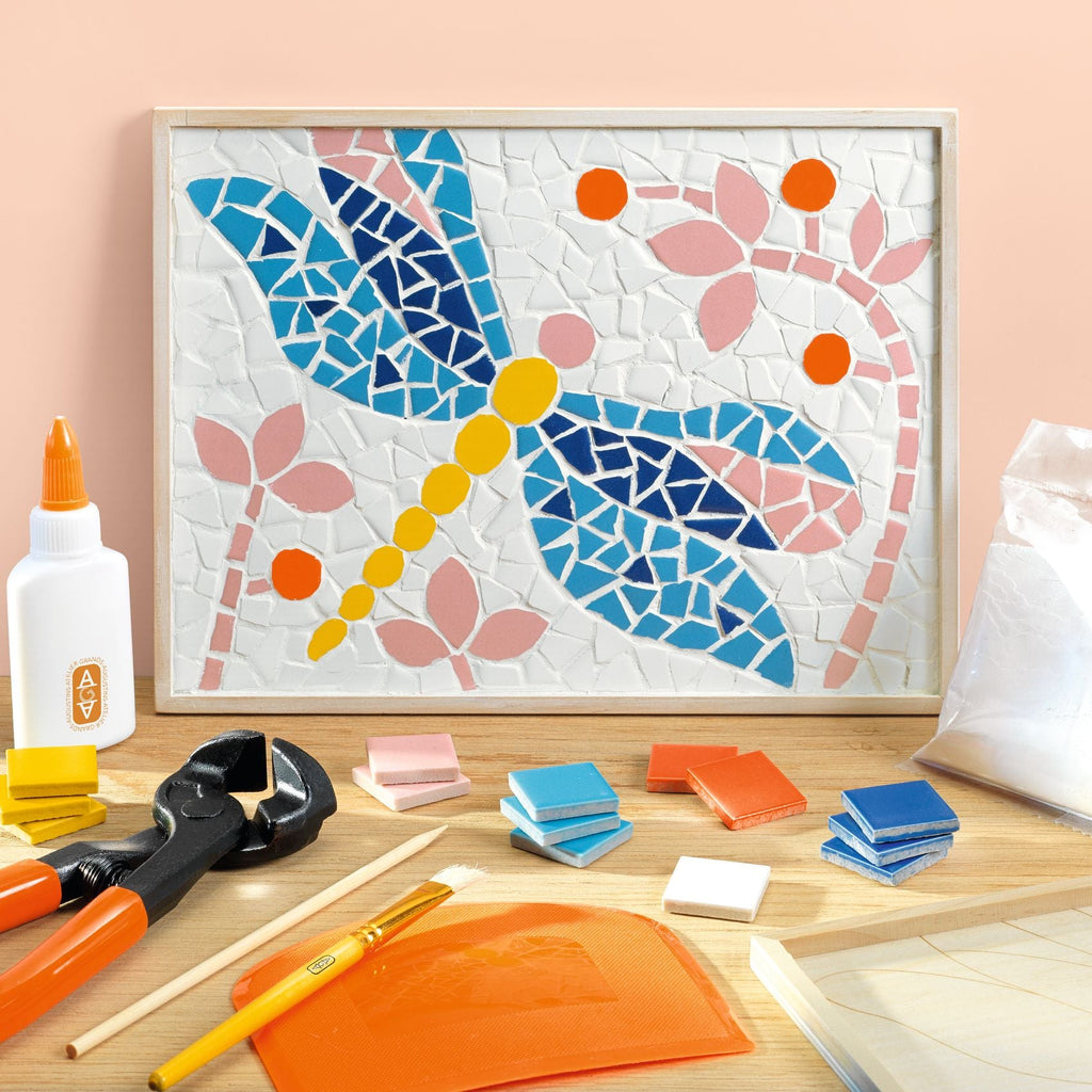 Knutselset Atelier 72 - Mozaïken Libelle - Knutselsets Djeco - In den Olifant