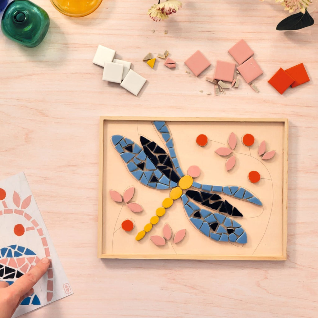 Knutselset Atelier 72 - Mozaïken Libelle - Knutselsets Djeco - In den Olifant