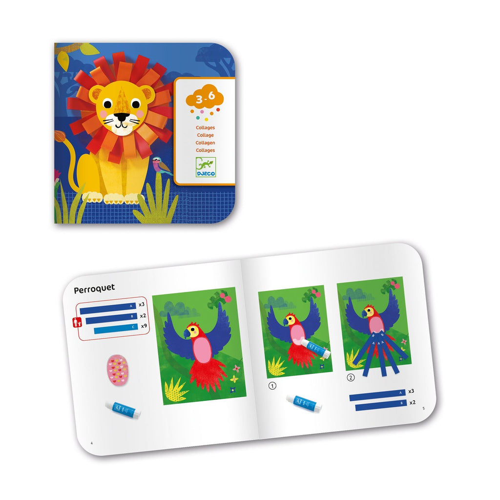 Knutselset Collages Kleine Lussen - Knutselsets Djeco - In den Olifant