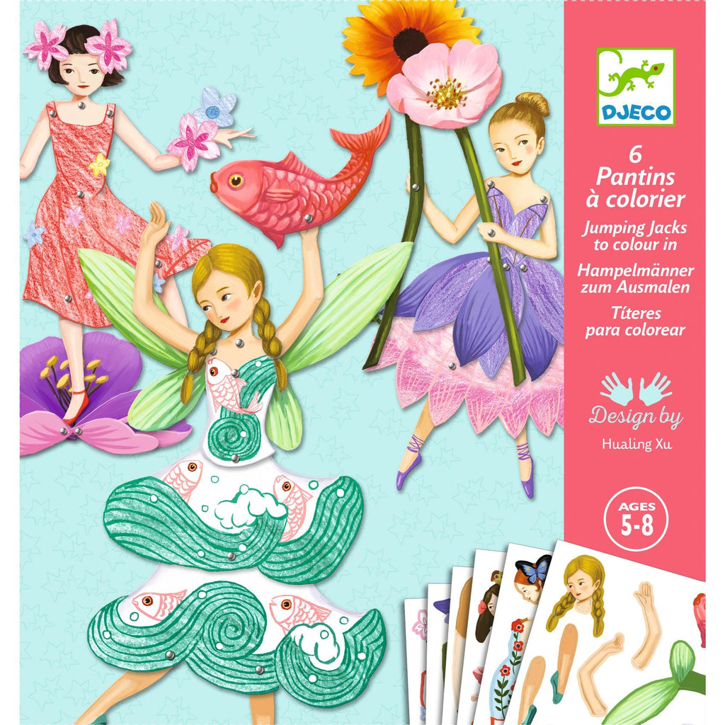 Knutselset Kleuren En Knutselen - Elfjes - Kleuren en tekenen Djeco - In den Olifant