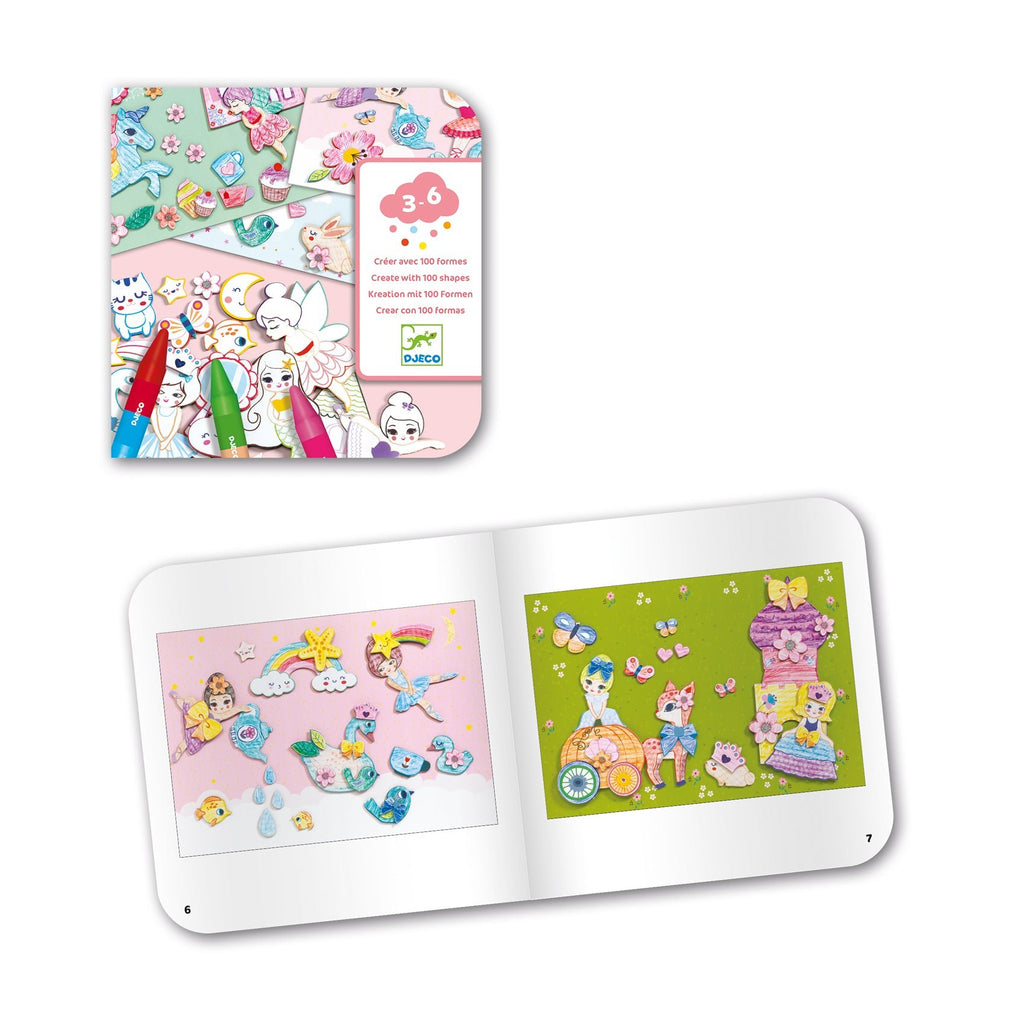 Knutselset Maak Je Wereld - Meisjes - Kleuren en tekenen Djeco - In den Olifant