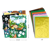 Knutselset met zachte stickers - Sprankelende feestdagen - Knutselsets Djeco - In den Olifant