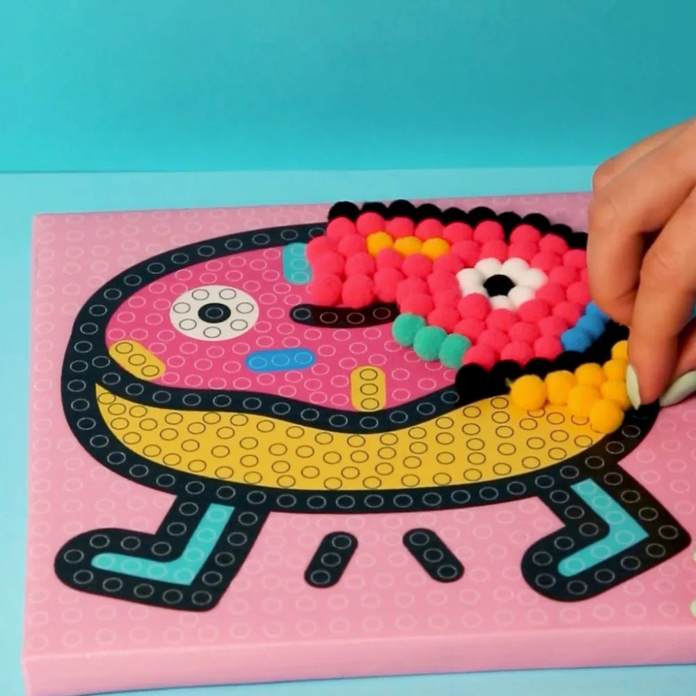 Knutselset Pom Pom Art - Donut - Knutselsets Omy - In den Olifant