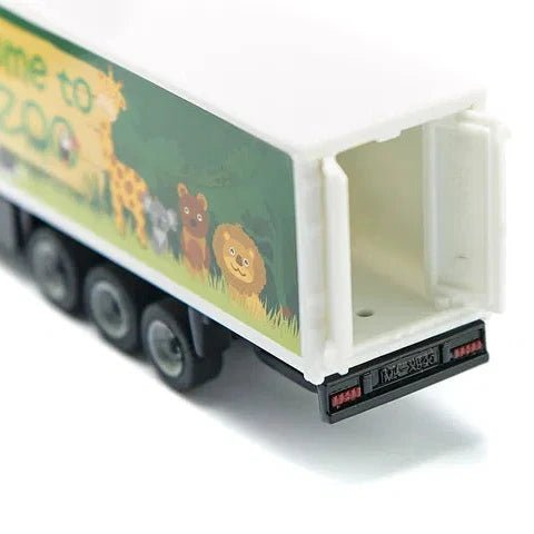 Koffer - truck met oplegger - Welcome to the zoo - Auto's en voertuigen Siku - In den Olifant