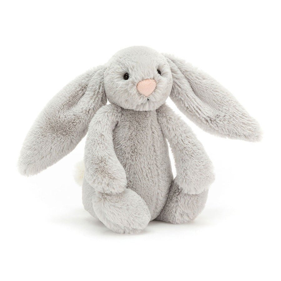 Konijn Bashful Silver Bunny Little Small - 18 cm - Konijnen Jellycat - In den Olifant