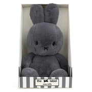 Konijn Nijntje Cozy Miffy Grey In Giftbox - 23 cm - Boerderijdieren Bon Ton Toys - In den Olifant