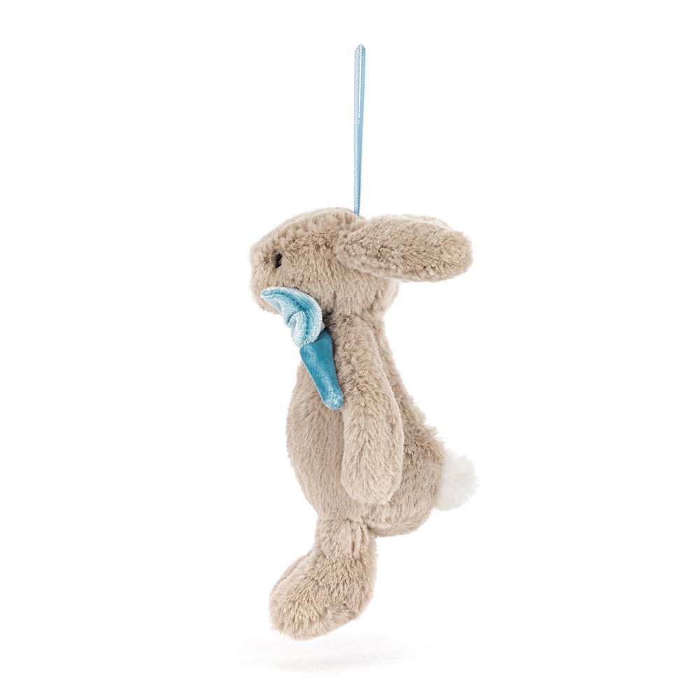 Konijnenhanger Bashful Beige Bunny Decoration - 13 cm - Konijnen Jellycat - In den Olifant