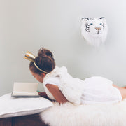 Kop Witte Tijger Albert - Muurdecoratie Wild & Soft - In den Olifant