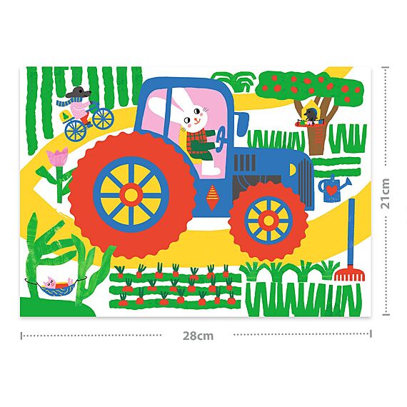 Kraskaarten | Voertuigen Om Te Ontdekken - Knutselsets Djeco - In den Olifant