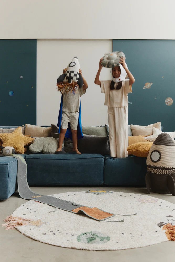 Kussen Knitted Cushion Rocket - 22 x 41 cm - Kussens Lorena Canals - In den Olifant