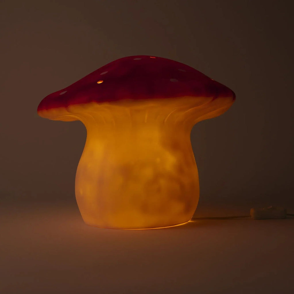 Lamp Large Mushroom Red Brick - 29 x 21 cm - Nachtlampjes Egmont Toys - In den Olifant