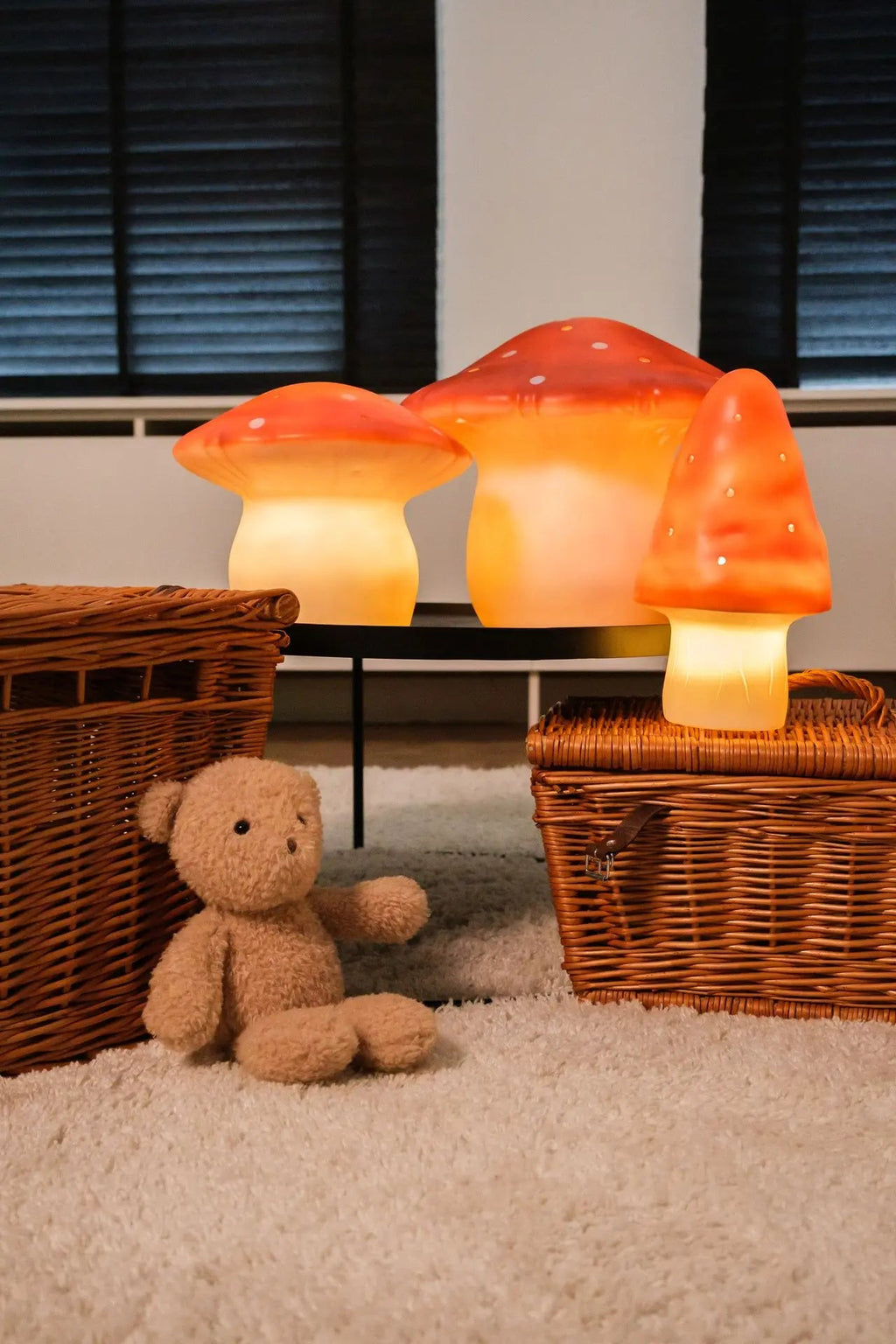 Lamp Large Mushroom Red Brick - 29 x 21 cm - Nachtlampjes Egmont Toys - In den Olifant