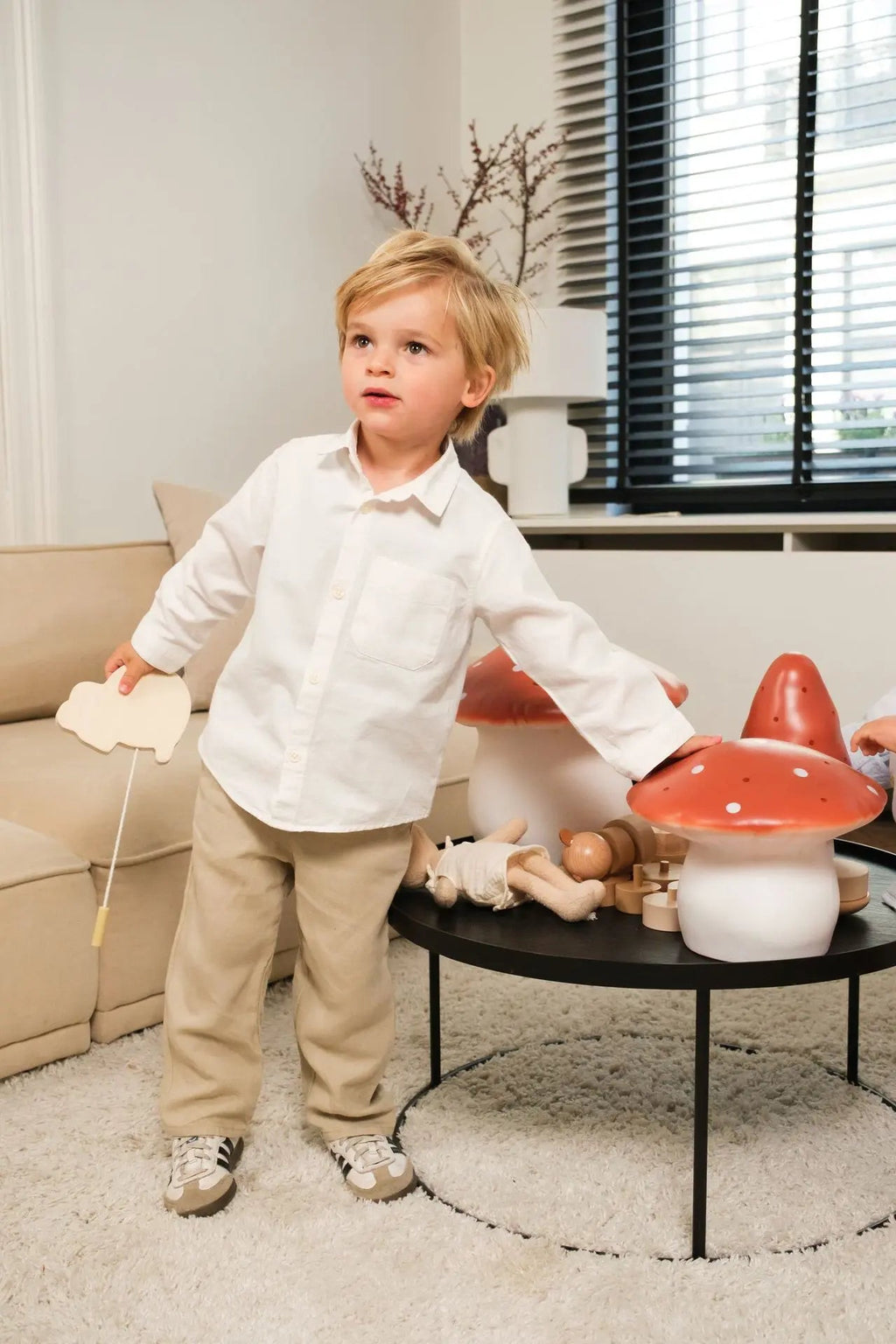 Lamp Medium Mushroom Red Brick - 25 cm - Nachtlampjes Egmont Toys - In den Olifant